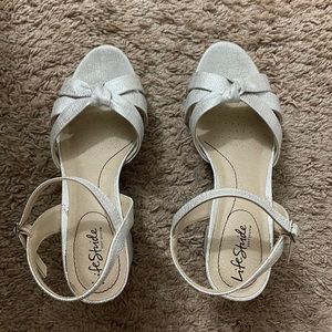 Life stride silver heels